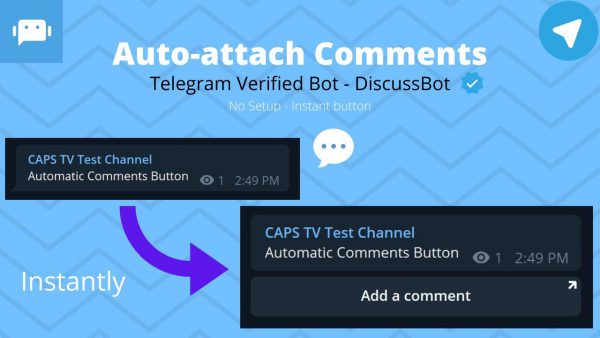 Auto attach Comments Button Automated Process Telegram Verified Bot scaled | AdsMember