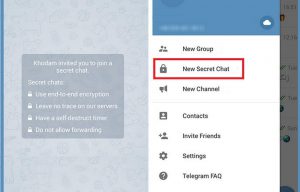 how to use secret chat feature of telegram?