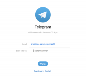 how login telegram?