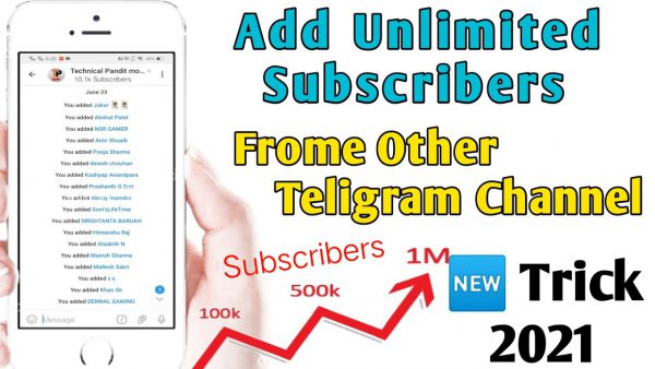 Add Unlimited Subscribers in your Telegram Channel and Group scaled | AdsMember