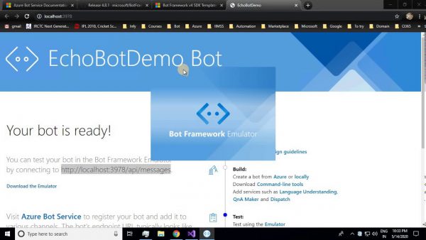 Create Echo Bot using Bot Builder SDK in Local Environment scaled | AdsMember