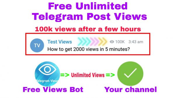 Free Unlimited Telegram Post Views 100k views in a scaled | AdsMember