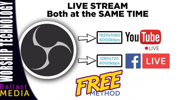 Free method OBS live stream to Facebook and Youtube scaled | AdsMember