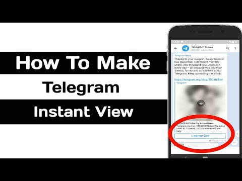 How To Create Telegram Instant View Button Telegraph adsmember | AdsMember