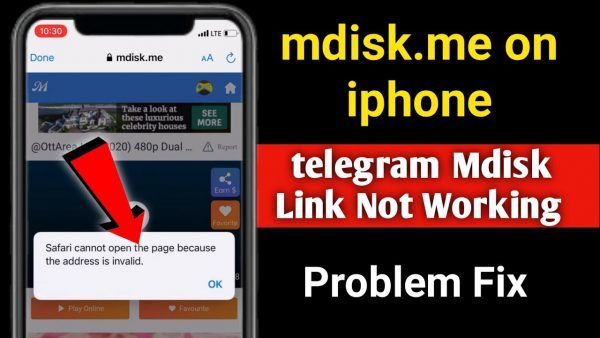 How To Open Mdisk Link in iPhone Mdiskme on scaled | AdsMember