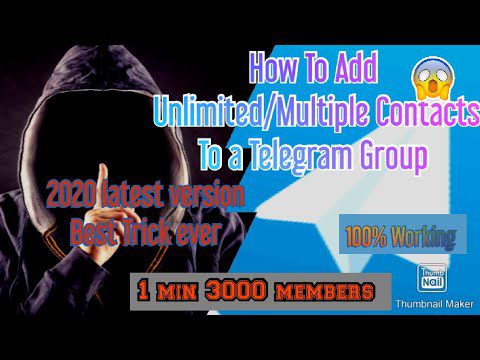 How to Add MultipleUnlimited members to a Telegram Group | AdsMember