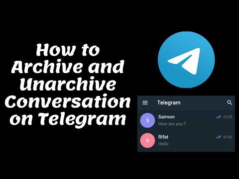 How to Archive and Unarchive conversation on Telegram adsmember | AdsMember