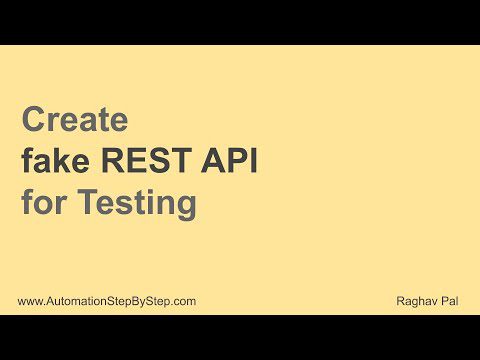 How to create Fake REST API for testing and mocking | AdsMember