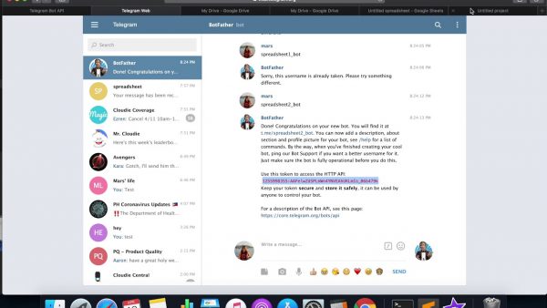 How to create a Telegram Bot that interacts with a scaled | AdsMember