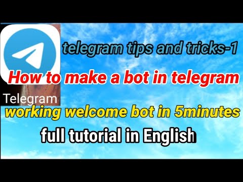 How to create a bot in telegram in English bot | AdsMember