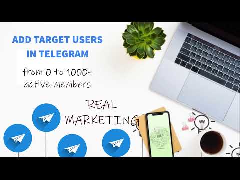 How to do Telegram Marketing 2021 Adding a target audience | AdsMember