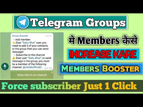 How to increase Telegram channel Subscriber Telegram group per | AdsMember
