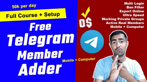 Telegram Member Adder Software Full Course Setup FREE scaled | AdsMember
