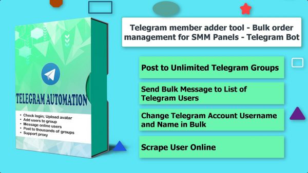 Telegram member adder tool Bulk order management for SMM scaled | AdsMember