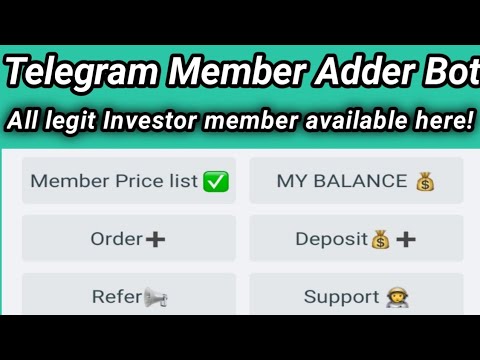 Telegram premium member adder botTelegram member buy telegram member adder | AdsMember