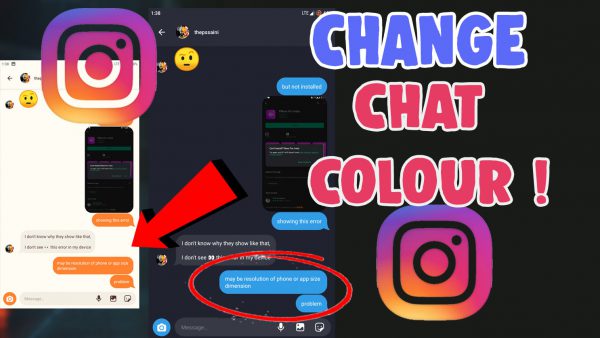 Why should we change Instagram chat background?