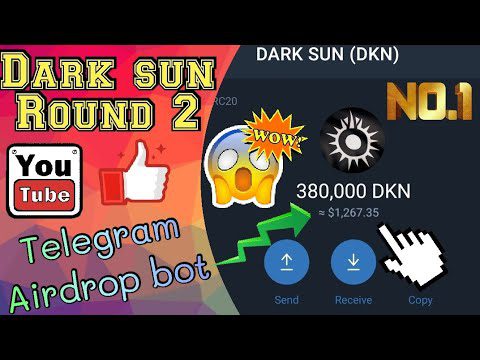 dark sun round 2 telegram bot airdrop 48h receive | AdsMember