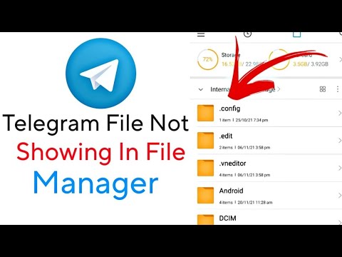 how to fix telegram files folder not showing in | AdsMember