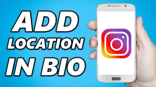 How to add location on Instagram bio?