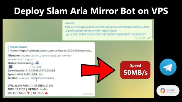 Deploy Slam Aria Mirror Bot on FREE VPS Telegram scaled | AdsMember