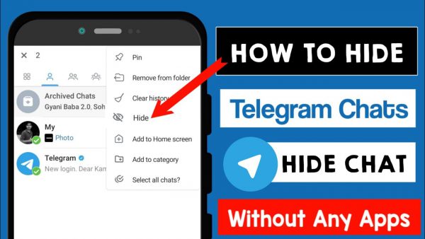 How to hide chat in the Telegram app2021Telegram me Chat scaled | AdsMember
