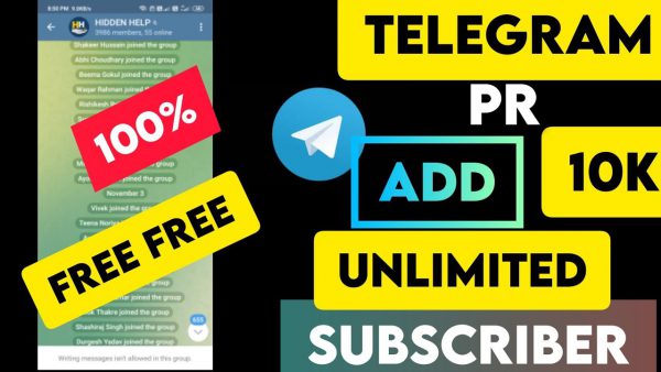 How to increase telegram subscriber in free telegram channel scaled | AdsMember