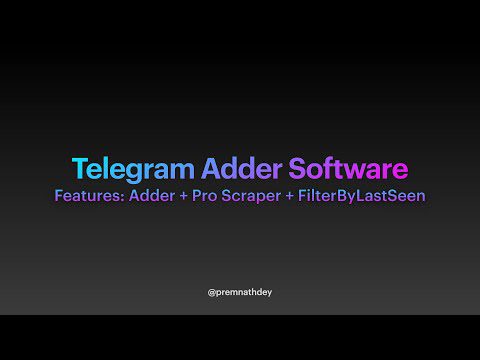How to scrape Telegram members and ADD them in your | AdsMember