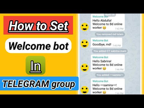 How to set welcome bot in telegram Group Radiant | AdsMember