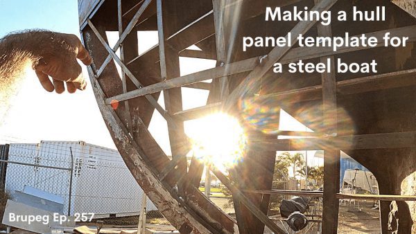 Making a hull panel template for a steel boat scaled | AdsMember