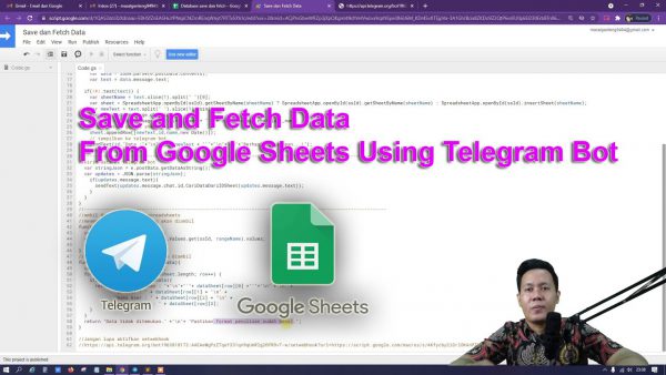 Save and fetch data from google sheets using telegram bot scaled | AdsMember