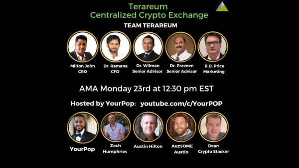 TERAREUM CENTRALIZED CRYPTO EXCHANGE LIVE AMA COULD THIS BE scaled | AdsMember