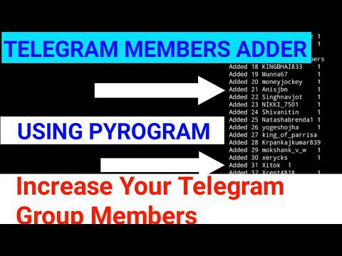 Telegram member adder Pyrogram tool adsmember | AdsMember