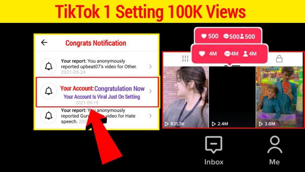 TikTok 1 Setting 100K Views TikTok Video Viral scaled | AdsMember