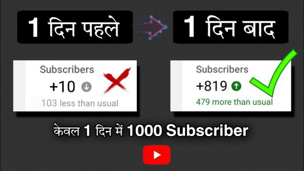 YouTube Subscriber Kaise Badhaye 1000 Subscriber 1 Din मे scaled | AdsMember